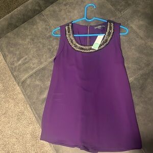 Briton Ivy from Stitch Fix. Donna Embellished Neckline Blouse